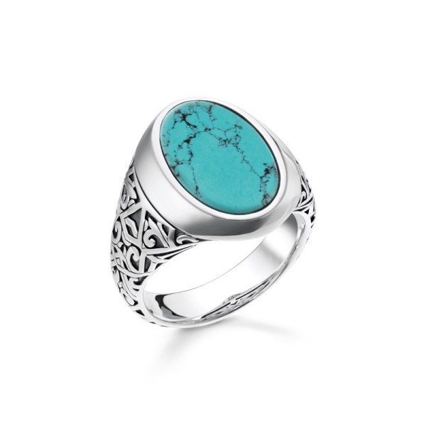 Thomas Sabo Δαχτυλίδι τιρκουάζ TR2242-878-17-64 Thomas Sabo Δαχτυλίδι τιρκουάζ TR2242-878-17-64