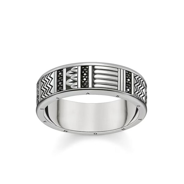 THOMAS SABO Δαχτυλίδι από ασήμι 925, μαυρισμένο TR2108-643-11