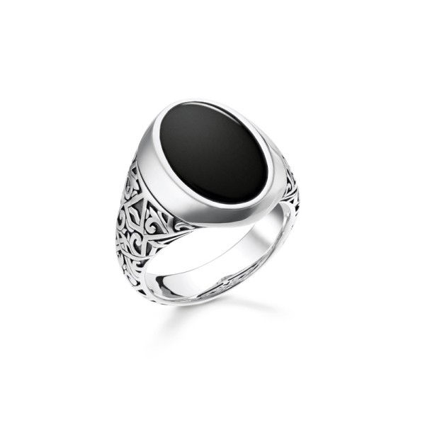 Thomas Sabo Δαχτυλίδι μαύρο TR2242-698-11-64 Thomas Sabo Δαχτυλίδι μαύρο TR2242-698-11-64