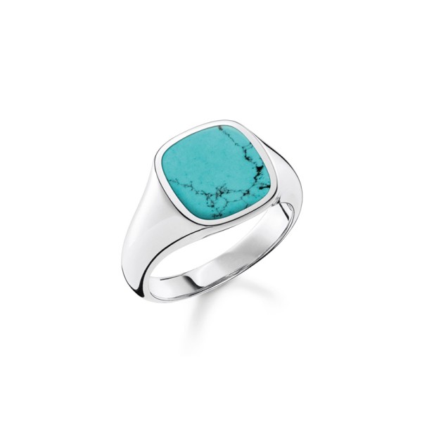 Thomas Sabo Δαχτυλίδι κλασικό τιρκουάζ TR2332-404-17-62 Thomas Sabo Δαχτυλίδι κλασικό τιρκουάζ TR2332-404-17-62