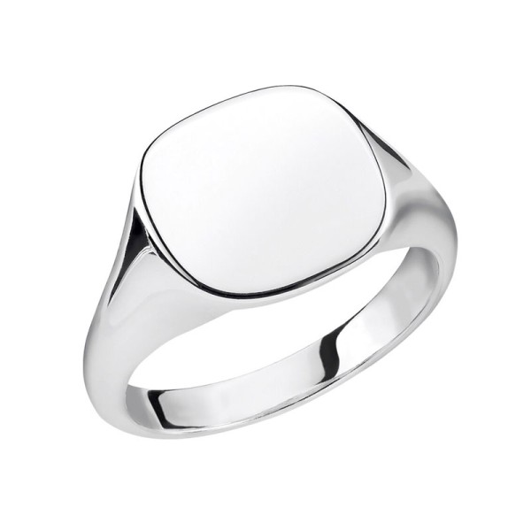 Thomas Sabo Ασημένιο κλασικό τετράγωνο δαχτυλίδι σινιέ TR2248-001-21 Thomas Sabo Ασημένιο κλασικό τετράγωνο δαχτυλίδι σινιέ TR2248-001-21