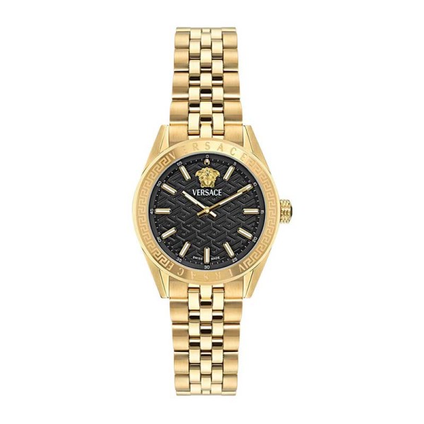 Ρολόι Versace V-Code Lady Gold από ανοξείδωτο ατσάλι VE8I00724 Ρολόι Versace V-Code Lady Gold από ανοξείδωτο ατσάλι VE8I00724