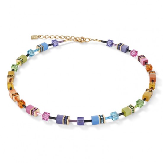 COEUR DE LION GeoCUBE® Iconic Gentle Multicolour necklace 2838101576