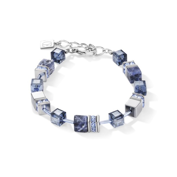 Βραχιόλι GeoCUBE® μπλε σοδαλίτη & αιματίτη COEUR DE LION Βραχιόλι GeoCUBE® μπλε σοδαλίτη & αιματίτη COEUR DE LION
