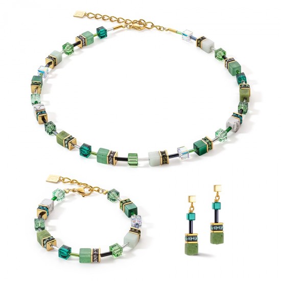  COEUR DE LION GeoCUBE® Iconic Precious necklace green