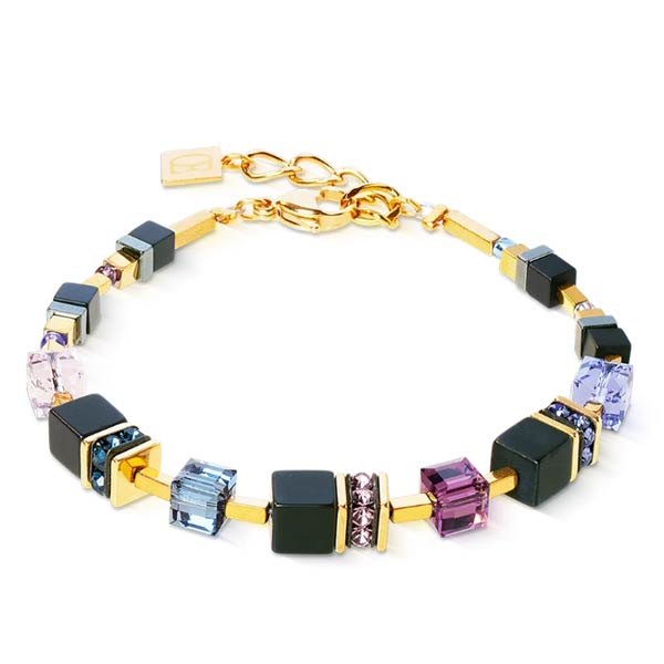 Coeur De Lion GeoCUBE® Βραχιόλι Μωβ Μαύρο 3043301308 Coeur De Lion GeoCUBE® Βραχιόλι Μωβ Μαύρο 3043301308