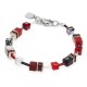 Coeur De Lion Βραχιόλι GeoCUBE® κόκκινος-αιματίτης 4014300312 Coeur De Lion Βραχιόλι GeoCUBE® κόκκινος-αιματίτης 4014300312