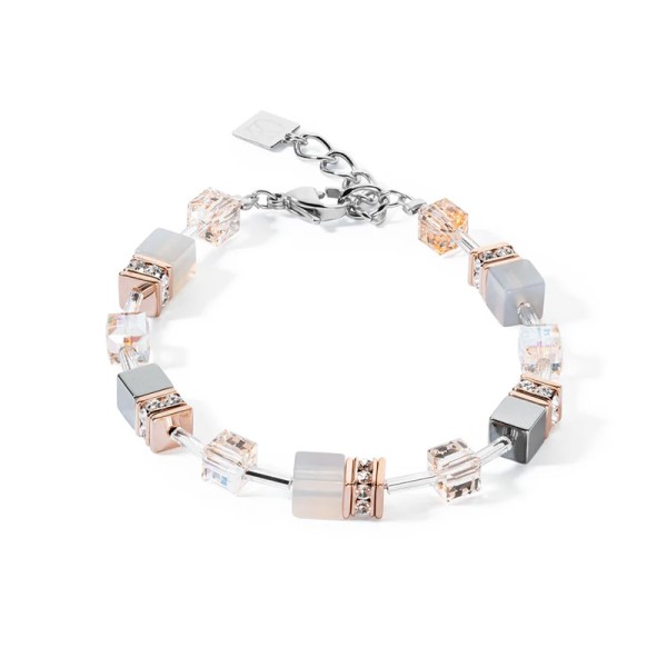 COEUR DE LION GeoCUBE® Βραχιόλι Iconic Precious σε ροζ χρυσό-ροδακινί 4017300235 COEUR DE LION GeoCUBE® Βραχιόλι Iconic Precious σε ροζ χρυσό-ροδακινί 4017300235