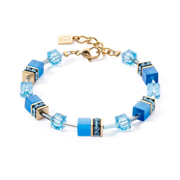 COEUR DE LION GeoCUBE® Εμβληματικό βραχιόλι με μονόχρωμο τιρκουάζ 4020300600 COEUR DE LION GeoCUBE® Εμβληματικό βραχιόλι με μονόχρωμο τιρκουάζ 4020300600