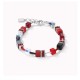 Coeur De Lion Βραχιόλι GeoCUBE® κόκκινος-αιματίτης 4014300312 Coeur De Lion Βραχιόλι GeoCUBE® κόκκινος-αιματίτης 4014300312
