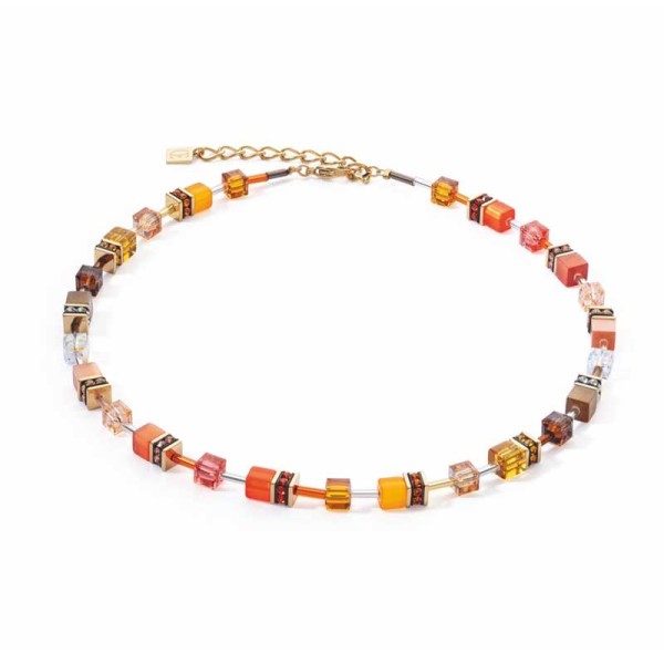 COEUR DE LION GeoCUBE® Εμβληματικό κολιέ Sunset χρυσό 2838100211 COEUR DE LION GeoCUBE® Εμβληματικό κολιέ Sunset χρυσό 2838100211