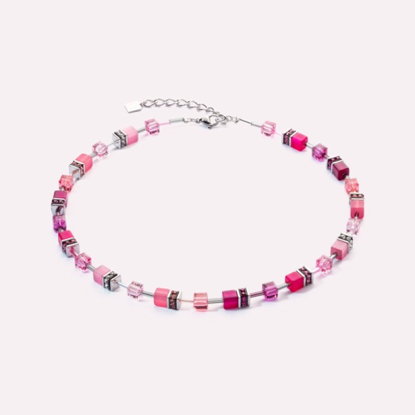 Coeur De Lion GeoCUBE® Εμβληματικό κολιέ Βίβα Ματζέντα 2838100422 Coeur De Lion GeoCUBE® Εμβληματικό κολιέ Βίβα Ματζέντα 2838100422