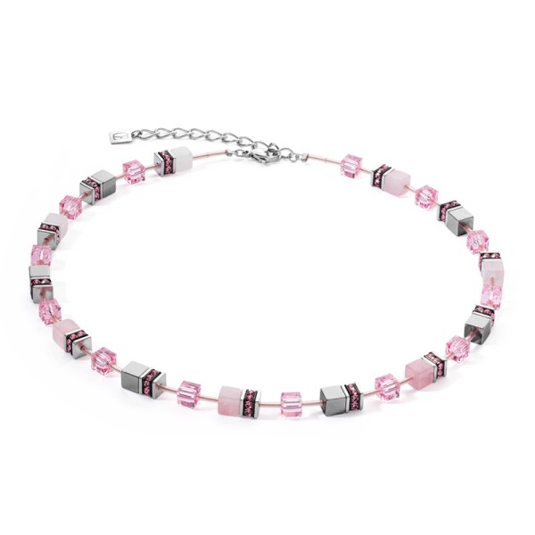 Coeur De Lion GeoCUBE® Εμβληματικό κολιέ πολύτιμο ροζ 4017101900 Coeur De Lion GeoCUBE® Εμβληματικό κολιέ πολύτιμο ροζ 4017101900