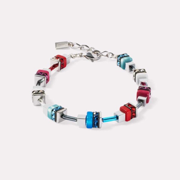 Coeur De Lion Βραχιόλι Modern Future Cube μπλε-κόκκινο 4413100703 Coeur De Lion Βραχιόλι Modern Future Cube μπλε-κόκκινο 4413100703