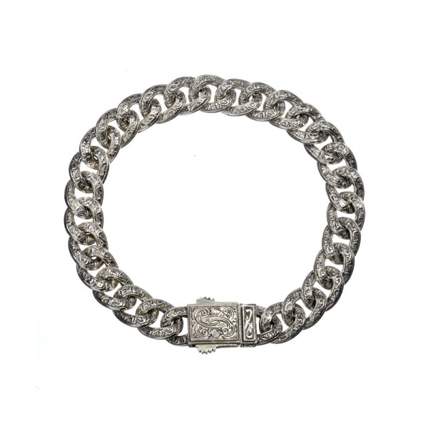 Gerochristo Κλασικό βραχιόλι με αλυσίδα από ασήμι 6222 Gerochristo Κλασικό βραχιόλι με αλυσίδα από ασήμι 6222