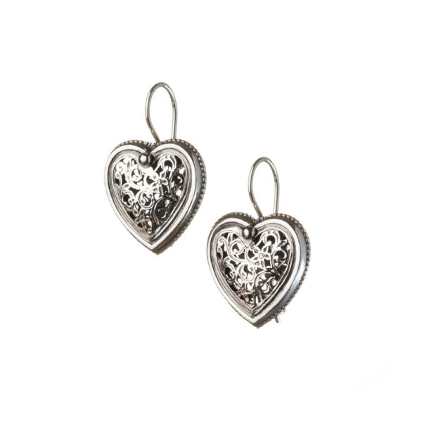 Gerochristo Σκουλαρίκια με καρδιές σε ασήμι 1184 Gerochristo Σκουλαρίκια με καρδιές σε ασήμι 1184