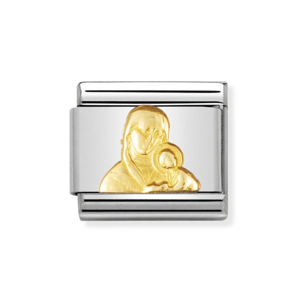 Nomination Σύνδεσμος Παναγία με το Βρέφος, μικτό μεταλλικό φινίρισμα 030122/08