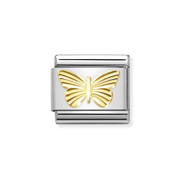 Nomination Κλασικό Unisex σχέδιο με κούμπωμα και χαραγμένη πεταλούδα 030149/45