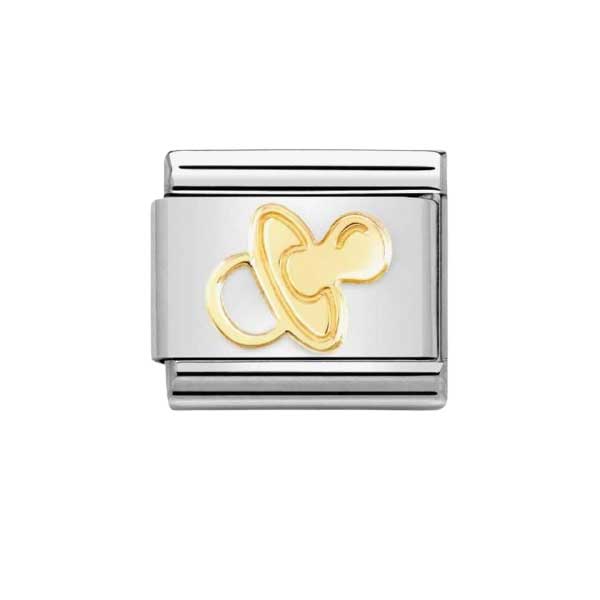 Nomination Σύνδεσμος Πιπίλα Χρυσή K18 Composable 030162/70