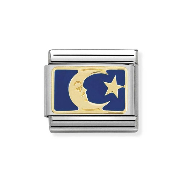 Nomination Κλασικό Unisex Σύνθετος Σύνδεσμος με Φεγγάρι & Αστέρι με 030284/45 Nomination Κλασικό Unisex Σύνθετος Σύνδεσμος με Φεγγάρι & Αστέρι με 030284/45