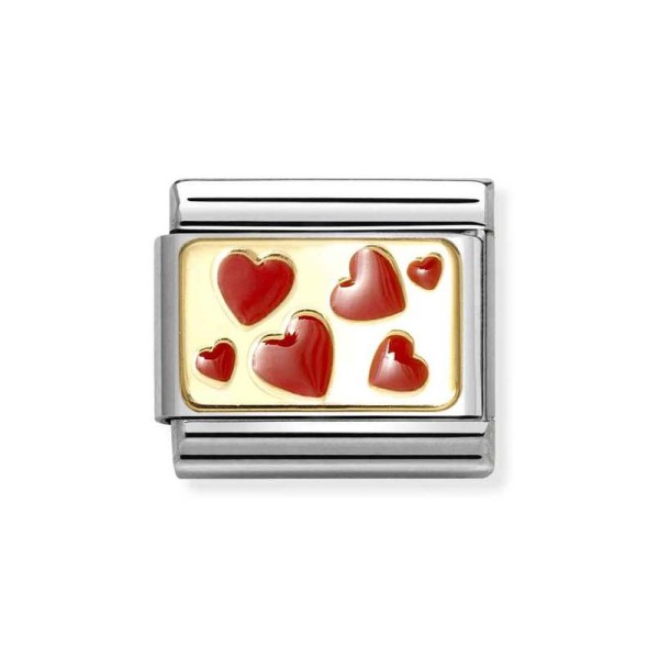 Nomination Κλασικός Σύνδεσμος με κόκκινες καρδιές 030284/59