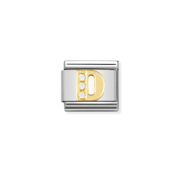 Nomination Σύνδεσμος Κλασικός Unisex Γράμμα D 030301/04