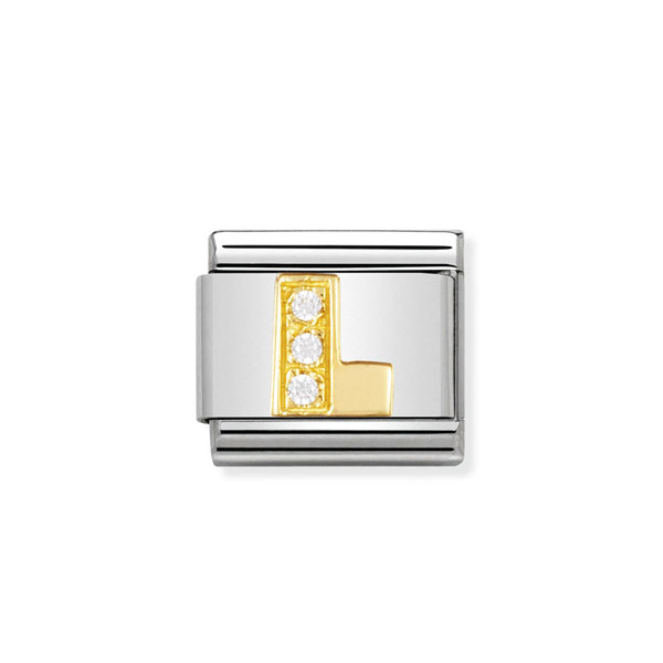 Nomination Σύνδεσμος Κλασικός Unisex Γράμμα L 030301/12