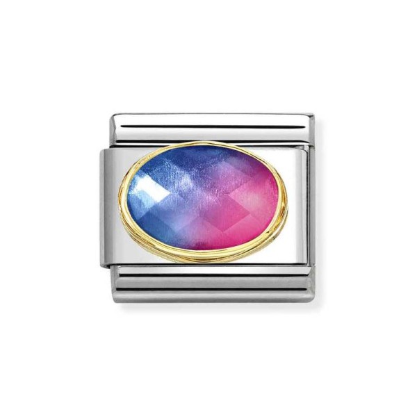 Nomination Κλασικός Unisex Σύνδεσμος με Πολυεδρική Μπλε Φούξια Πέτρα 030612/036 Nomination Κλασικός Unisex Σύνδεσμος με Πολυεδρική Μπλε Φούξια Πέτρα 030612/036