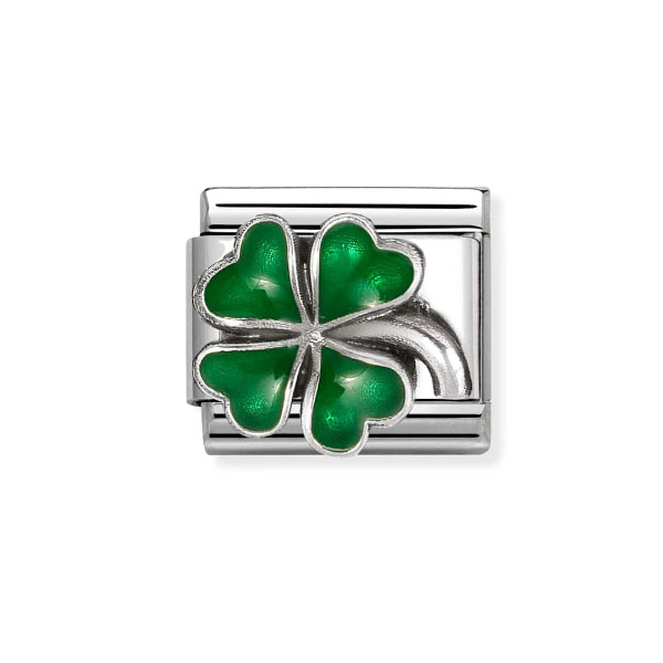 Nomination Κλασικός Σύνδεσμος Πράσινο Τετράφυλλο Τριφύλλι 330204/42