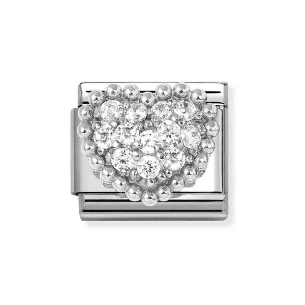 Nomination Κλασική Unisex Καρδιά με Ζιργκόν και Συνδετήρες 330322/07 Nomination Κλασική Unisex Καρδιά με Ζιργκόν και Συνδετήρες 330322/07