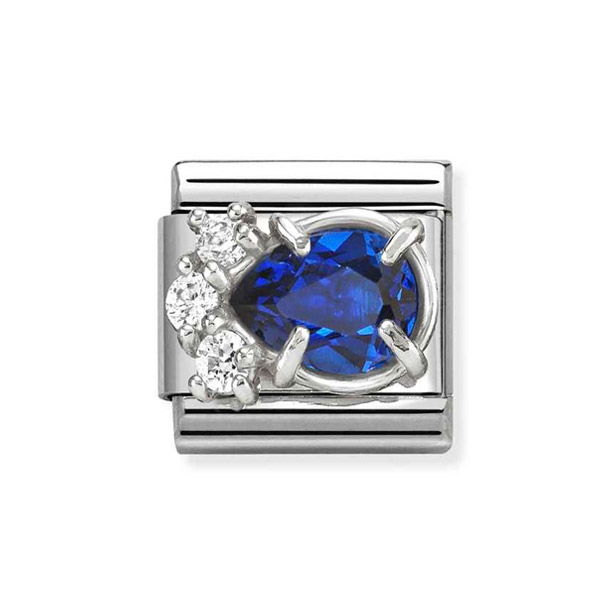 Nomination Σύνδεσμος Κλασικός Unisex Σύνθετος Σταγόνα με Μπλε 330329/06 Nomination Σύνδεσμος Κλασικός Unisex Σύνθετος Σταγόνα με Μπλε 330329/06