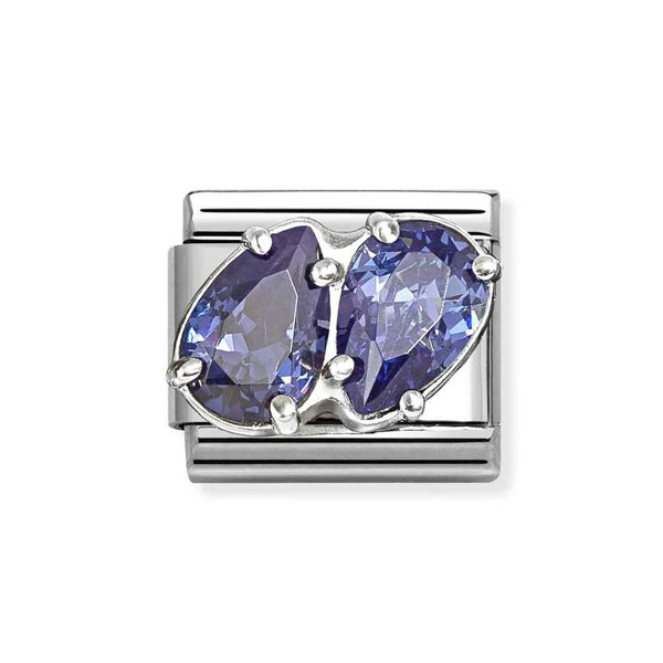 Nomination Σύνδεσμος Κλασικός Unisex Σύνθετος Σταγόνες Μπλε 330329/13