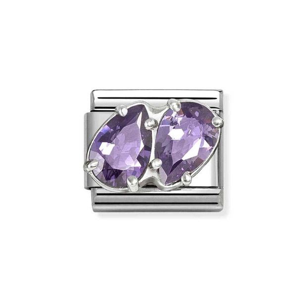 Nomination Σύνδεσμος Κλασικός Unisex Σύνθετος Σταγόνες Μωβ 330329/14 Nomination Σύνδεσμος Κλασικός Unisex Σύνθετος Σταγόνες Μωβ 330329/14