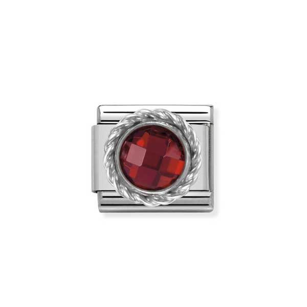 Nomination COMPOSABLE ΚΛΑΣΙΚΟΣ ΣΥΝΔΕΣΜΟΣ ΣΕ ΑΣΗΜΙ ΜΕ ΣΤΡΟΓΓΥΛΗ ΠΡΟΣΩΠΗ ΚΟΚΚΙΝΗ ΠΕΤΡΑ 330601/005 Nomination COMPOSABLE ΚΛΑΣΙΚΟΣ ΣΥΝΔΕΣΜΟΣ ΣΕ ΑΣΗΜΙ ΜΕ ΣΤΡΟΓΓΥΛΗ ΠΡΟΣΩΠΗ ΚΟΚΚΙΝΗ ΠΕΤΡΑ 330601/005