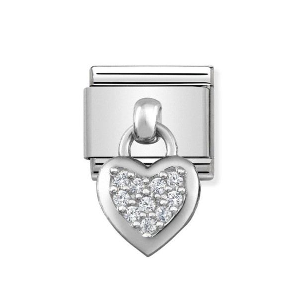 Nomination Ασημένιος Σύνδεσμος με κρεμαστή καρδιά 331800/01 Nomination Ασημένιος Σύνδεσμος με κρεμαστή καρδιά 331800/01