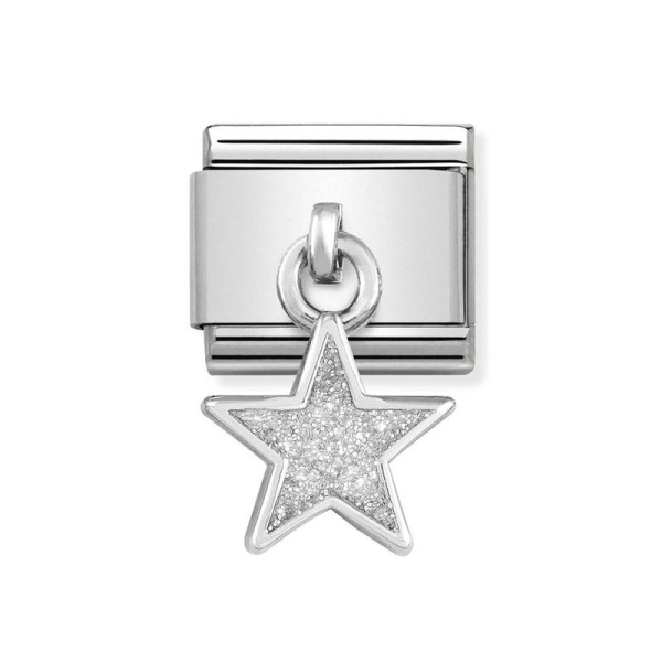 Nomination Ασημένιος Σύνδεσμος με κρεμαστό αστέρι 331805/02