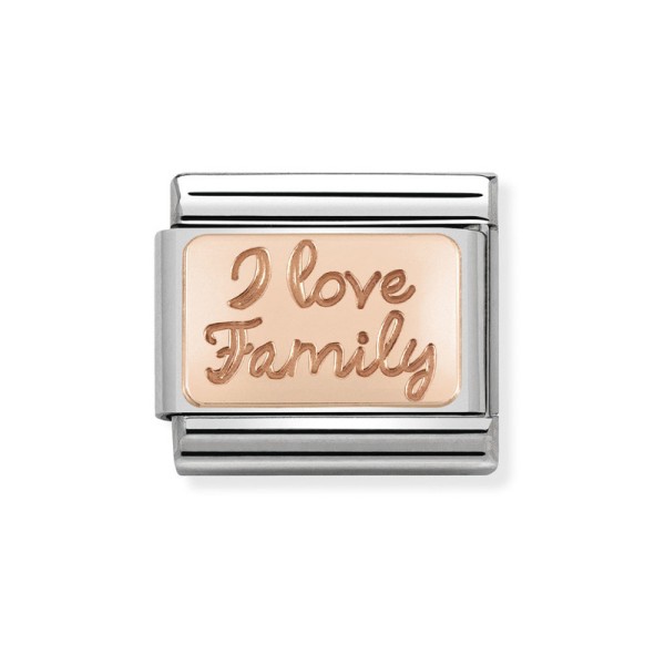 Nomination Σύνδεσμος Κλασικός Unisex I love Family 430101/41