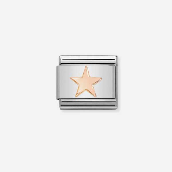 Nomination Composable Κλασικός σύνδεσμος χρυσό αστέρι 430104/42 Nomination Composable Κλασικός σύνδεσμος χρυσό αστέρι 430104/42