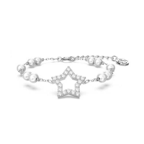 Swarovski Βραχιόλι Στέλλα Pavé Αστέρι Λευκό Ρόδιο 5645385 Swarovski Βραχιόλι Στέλλα Pavé Αστέρι Λευκό Ρόδιο 5645385