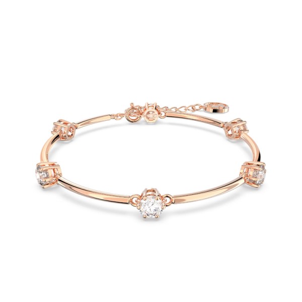 Swarovski Βραχιόλι Constella Στρογγυλό κόψιμο, Λευκό, ροζ επιχρυσωμένο 5654495 Swarovski Βραχιόλι Constella Στρογγυλό κόψιμο, Λευκό, ροζ επιχρυσωμένο 5654495