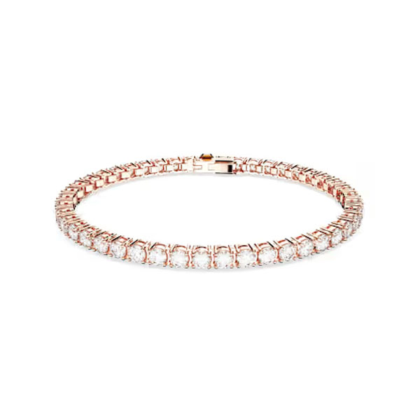 Swarovski Βραχιόλι Matrix Tennis Στρογγυλή κοπή, Λευκό, Επιμετάλλωση σε ροζ χρυσαφί τόνο 5657659 Swarovski Βραχιόλι Matrix Tennis Στρογγυλή κοπή, Λευκό, Επιμετάλλωση σε ροζ χρυσαφί τόνο 5657659