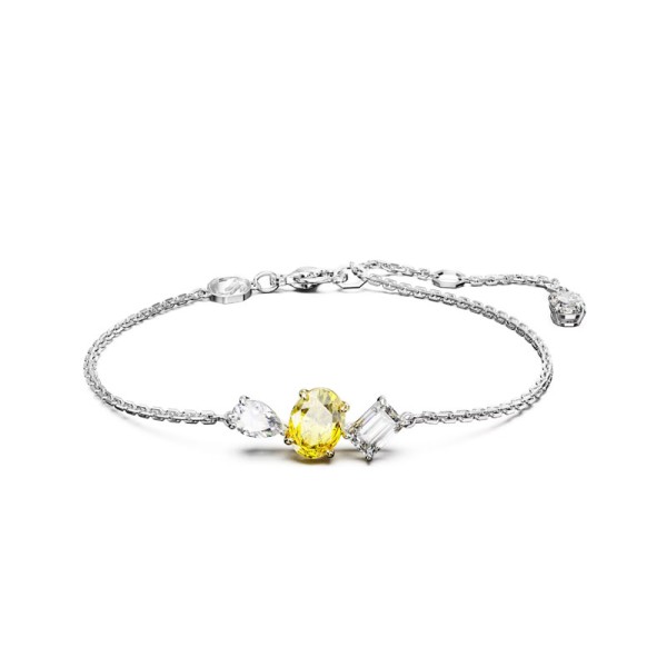 Βραχιόλι Swarovski Mesmera Μικτά κοψίματα, Κίτρινο, Μικτό μεταλλικό φινίρισμα 5668362 Βραχιόλι Swarovski Mesmera Μικτά κοψίματα, Κίτρινο, Μικτό μεταλλικό φινίρισμα 5668362