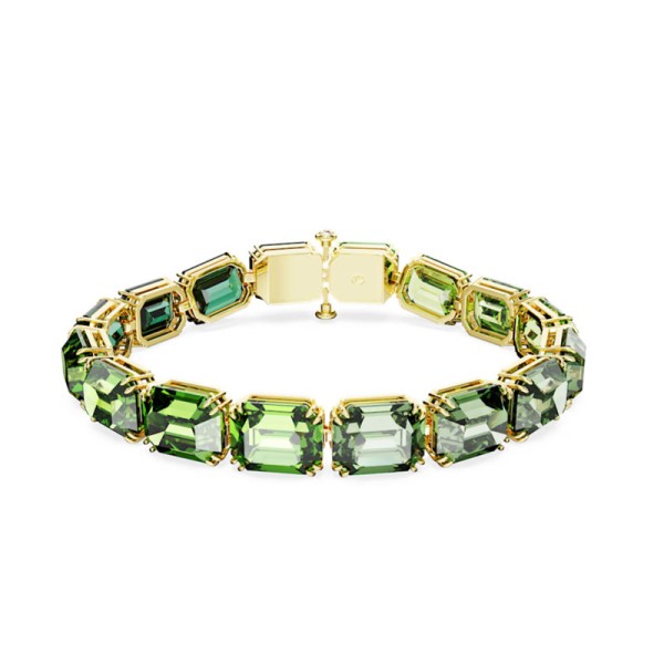 SWAROVSKI Βραχιόλι Millenia Κοταγωνική κοπή, Διαβάθμιση χρώματος, Πράσινο, Επιμετάλλωση σε χρυσαφί τόνο 5671258 SWAROVSKI Βραχιόλι Millenia Κοταγωνική κοπή, Διαβάθμιση χρώματος, Πράσινο, Επιμετάλλωση σε χρυσαφί τόνο 5671258