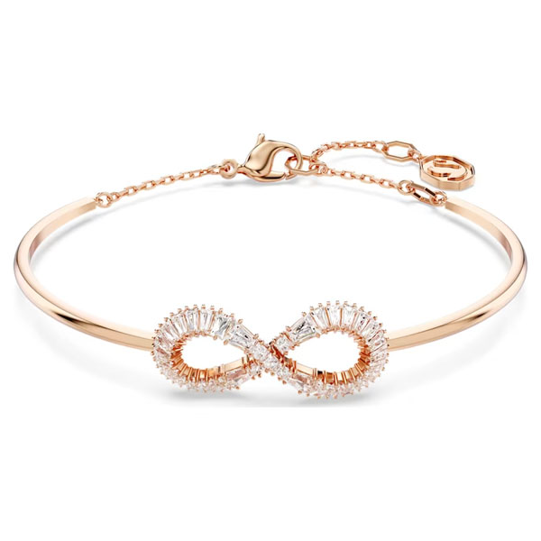 Swarovski άκαμπτο βραχιόλι Hyperbola Άπειρο, Λευκό, Επιμετάλλωση σε ροζ χρυσαφί τόνο 5679443 Swarovski άκαμπτο βραχιόλι Hyperbola Άπειρο, Λευκό, Επιμετάλλωση σε ροζ χρυσαφί τόνο 5679443