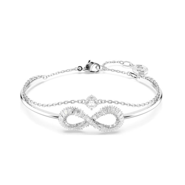 Swarovski βραχιόλι Άπειρο, Λευκό, ρόδιο 5684049 Swarovski βραχιόλι Άπειρο, Λευκό, ρόδιο 5684049