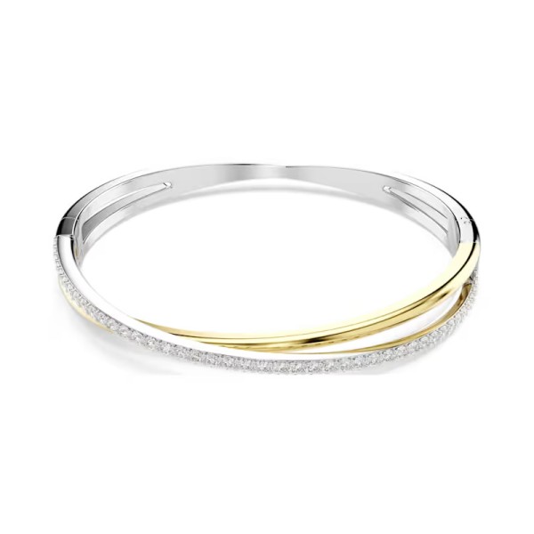 Swarovski Βραχιόλι Hyperbola Στρογγυλή κοπή, Λευκό, Μικτό μεταλλικό φινίρισμα 5689720 Swarovski Βραχιόλι Hyperbola Στρογγυλή κοπή, Λευκό, Μικτό μεταλλικό φινίρισμα 5689720