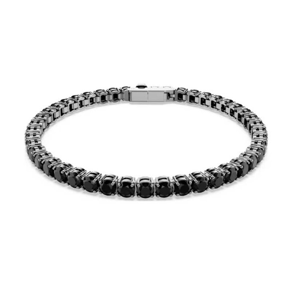 Swarovski Βραχιόλι Tennis Matrix Στρογγυλή κοπή, Μαύρο, Επιμετάλλωση ρουθηνίου 5696031 Swarovski Βραχιόλι Tennis Matrix Στρογγυλή κοπή, Μαύρο, Επιμετάλλωση ρουθηνίου 5696031