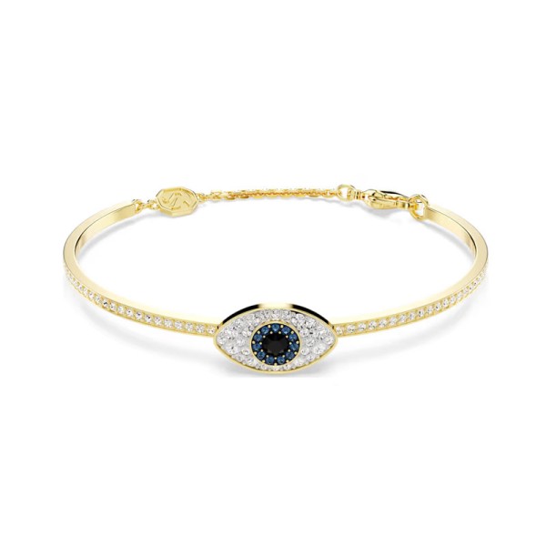 Swarovski Άκαμπτο βραχιόλι Symbolica Μάτι, Μπλε, Επιμετάλλωση σε χρυσαφί τόνο 5700879 Swarovski Άκαμπτο βραχιόλι Symbolica Μάτι, Μπλε, Επιμετάλλωση σε χρυσαφί τόνο 5700879