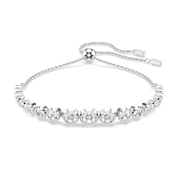 Swarovski Βραχιόλι Tennis Imber Μικτές στρογγυλές κοπές, Λευκό, Επιμετάλλωση ροδίου 5705451 Swarovski Βραχιόλι Tennis Imber Μικτές στρογγυλές κοπές, Λευκό, Επιμετάλλωση ροδίου 5705451