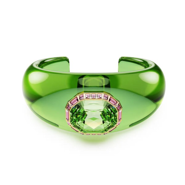 Swarovski Χειροπέδα Dulcis Οκταγωνική κοπή, Pavé, Πράσινο, Επιμετάλλωση σε χρυσαφί τόνο 5714381 Swarovski Χειροπέδα Dulcis Οκταγωνική κοπή, Pavé, Πράσινο, Επιμετάλλωση σε χρυσαφί τόνο 5714381